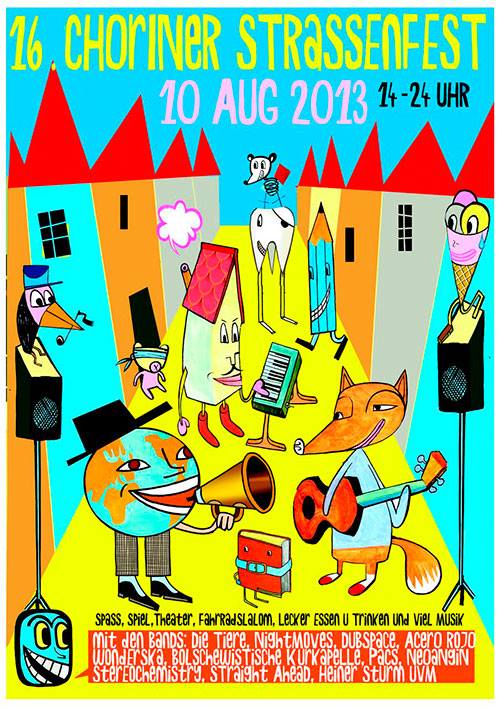 Plakat Choriner Straßenfest